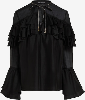 juoda Karl Lagerfeld Palaidinė: priekis