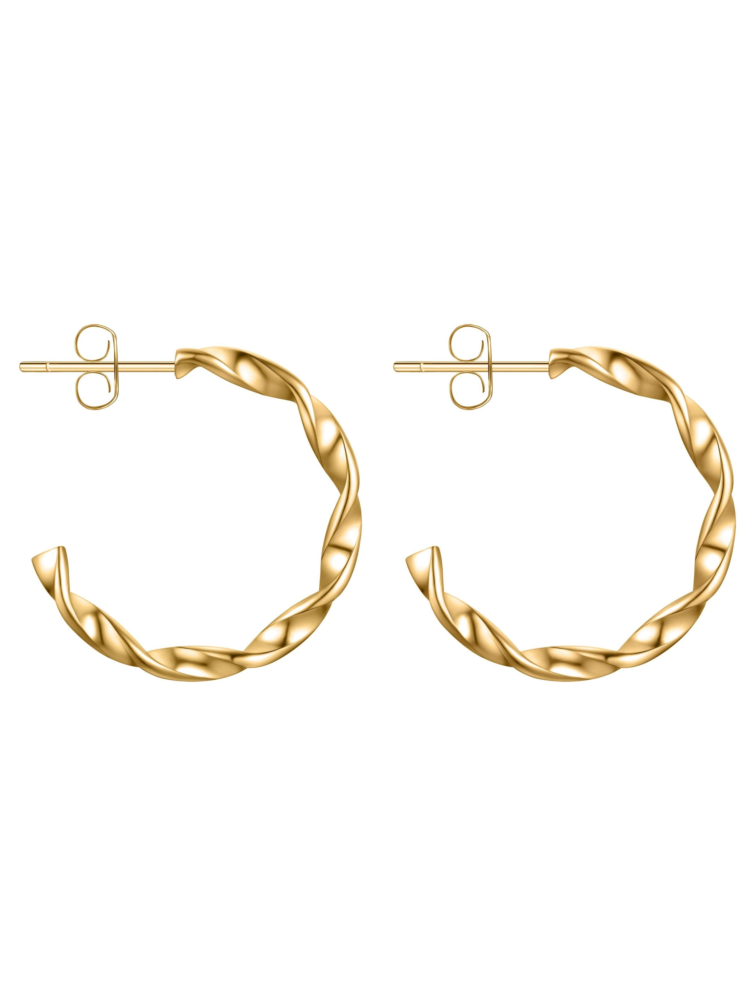 Boucles d'oreilles 'Rosa' day berlin en or : devant
