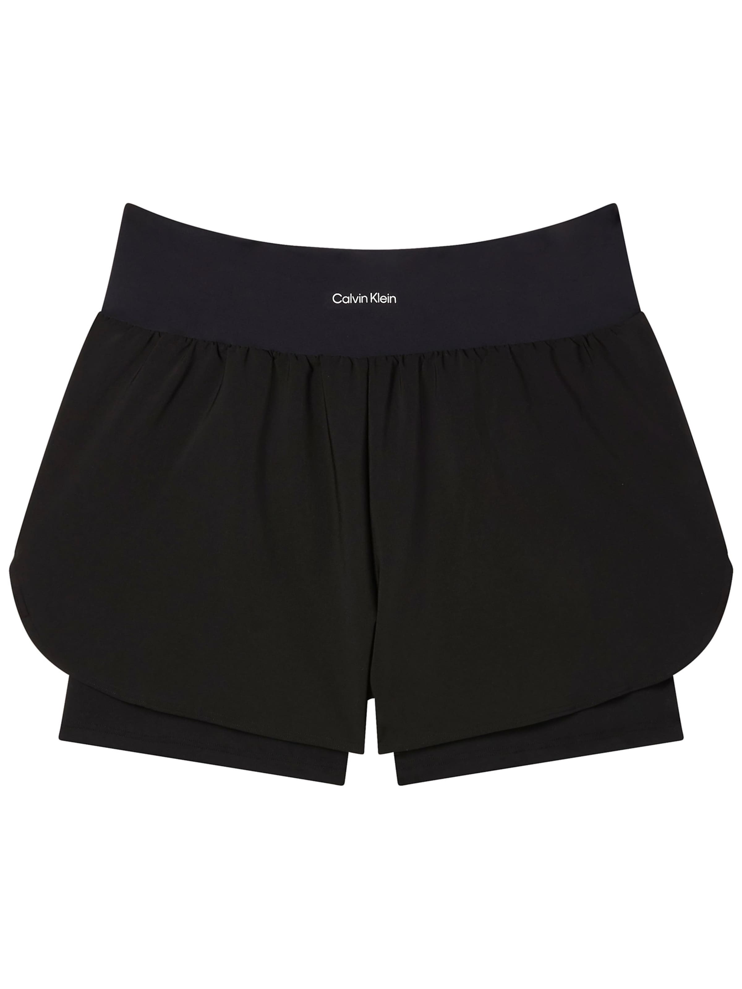 Calvin Klein Regular Sportshorts in Schwarz: Vorderseite