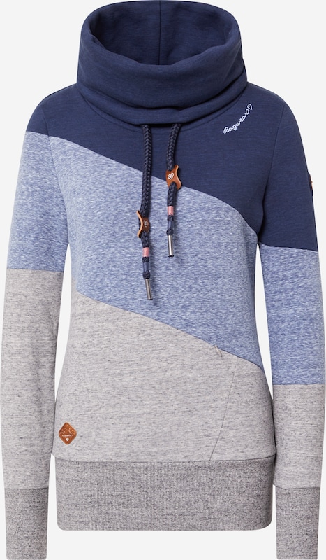 Ragwear Sweatshirt 'RUMIKA' in Navy Blaumeliert | ABOUT YOU Ragwear Daria Zig Zag Sweatshirt Damen navy im Online Shop
