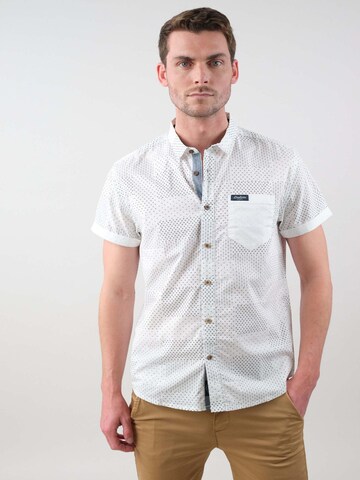 Deeluxe Regular fit Shirt ' ETHNIC ' in Wit: voorkant
