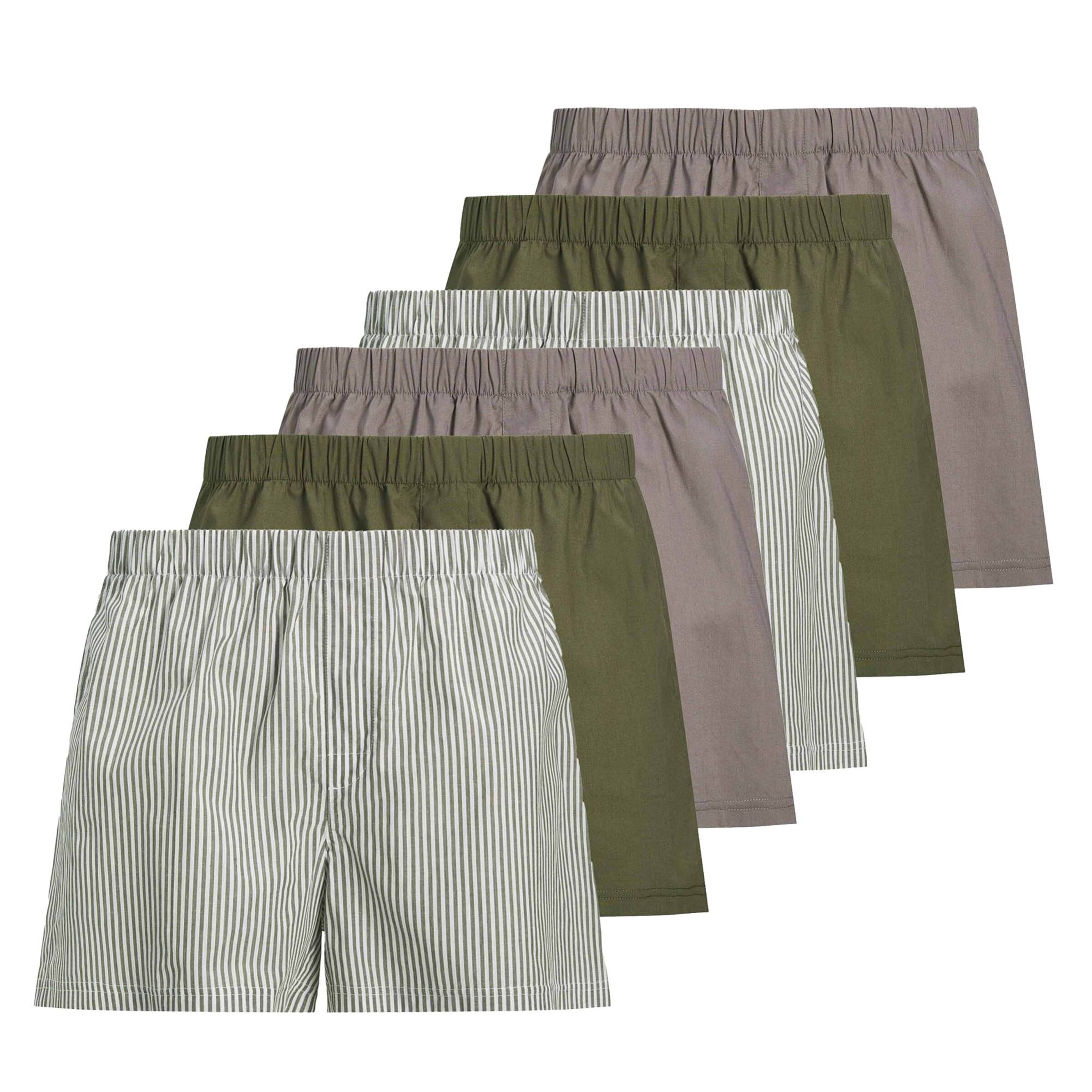 JACK & JONES Boxer shorts in Taupe / Green / Olive / White, Item view