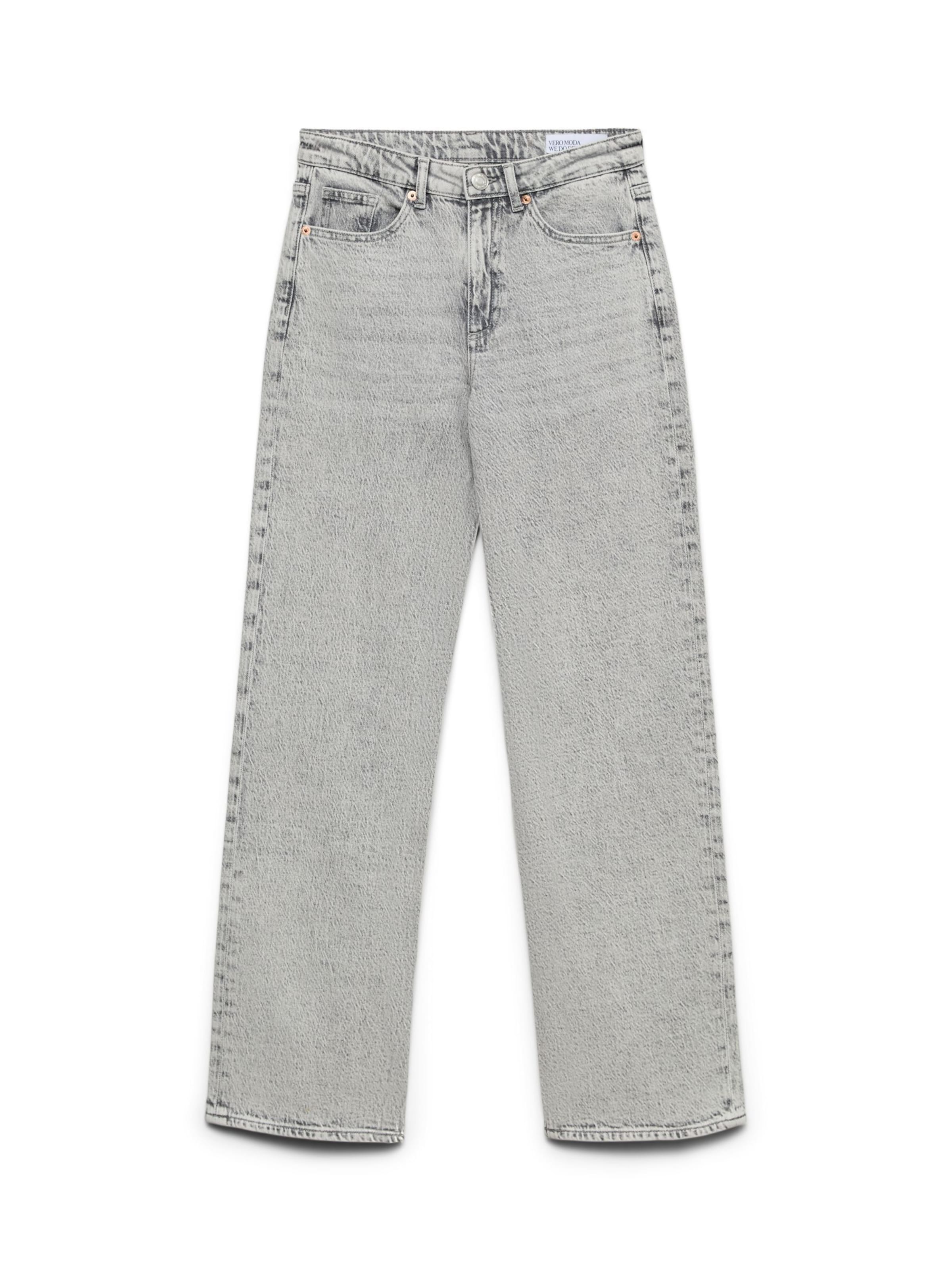 VERO MODA Wide Leg Jeans 'VMTessa' i grå: forside