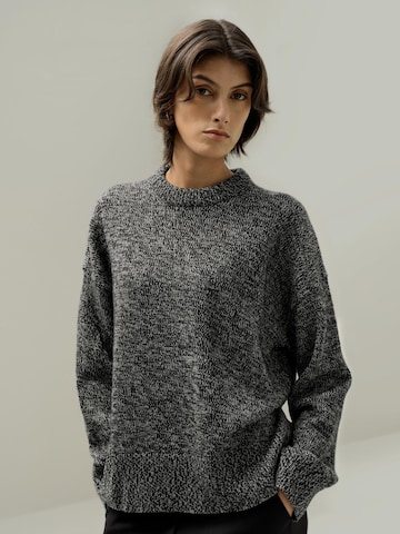 Lilysilk Pullover 'Wolle und Kaschmir Oversize Pullover mit Rundhalsausschnitt'‌‌‌‌‌ in Grau