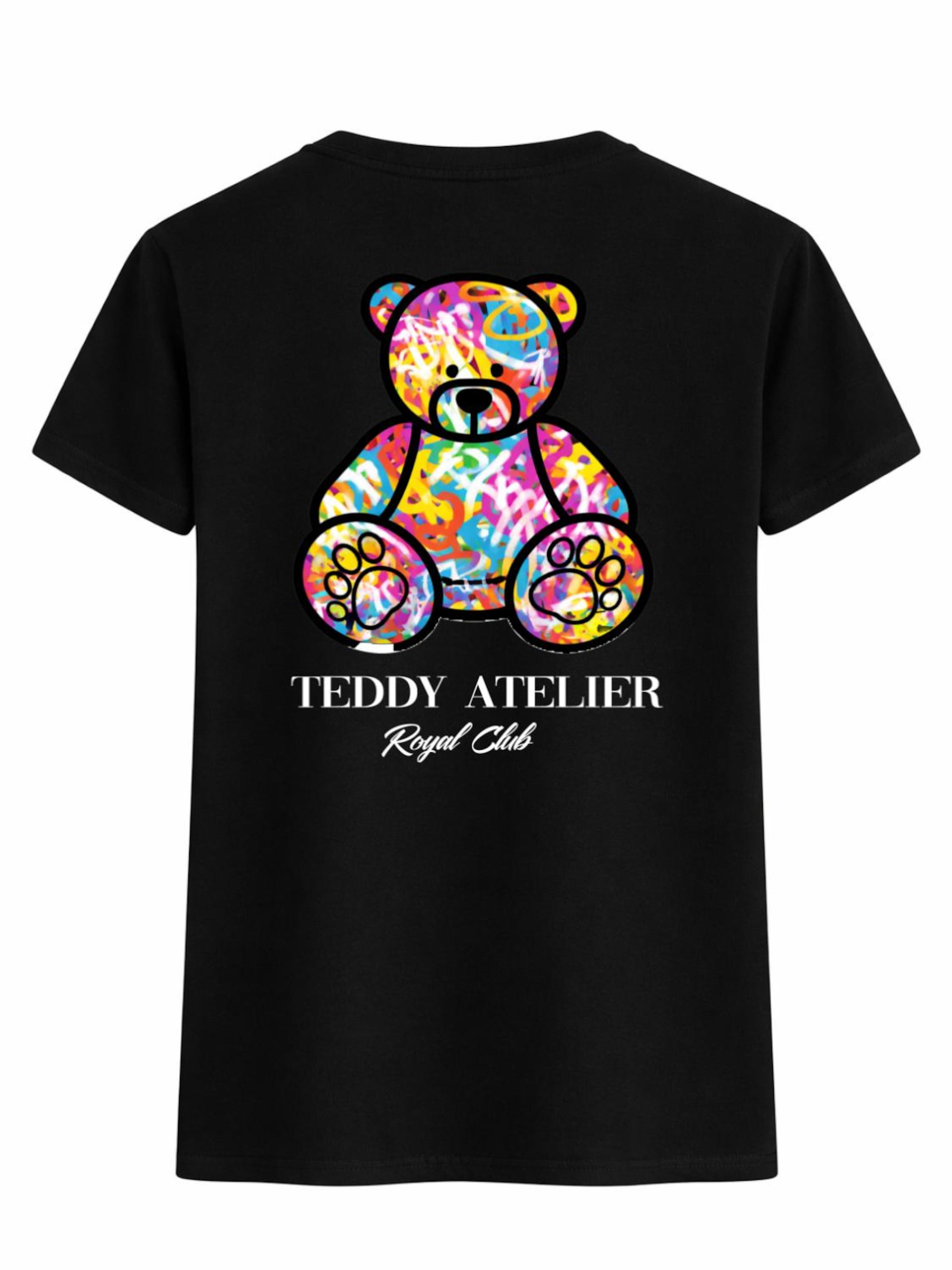 RMK Shirt 'Teddy Atelier'‌‌‌‌‌‌‌‌‌ in Schwarz: Vorderseite