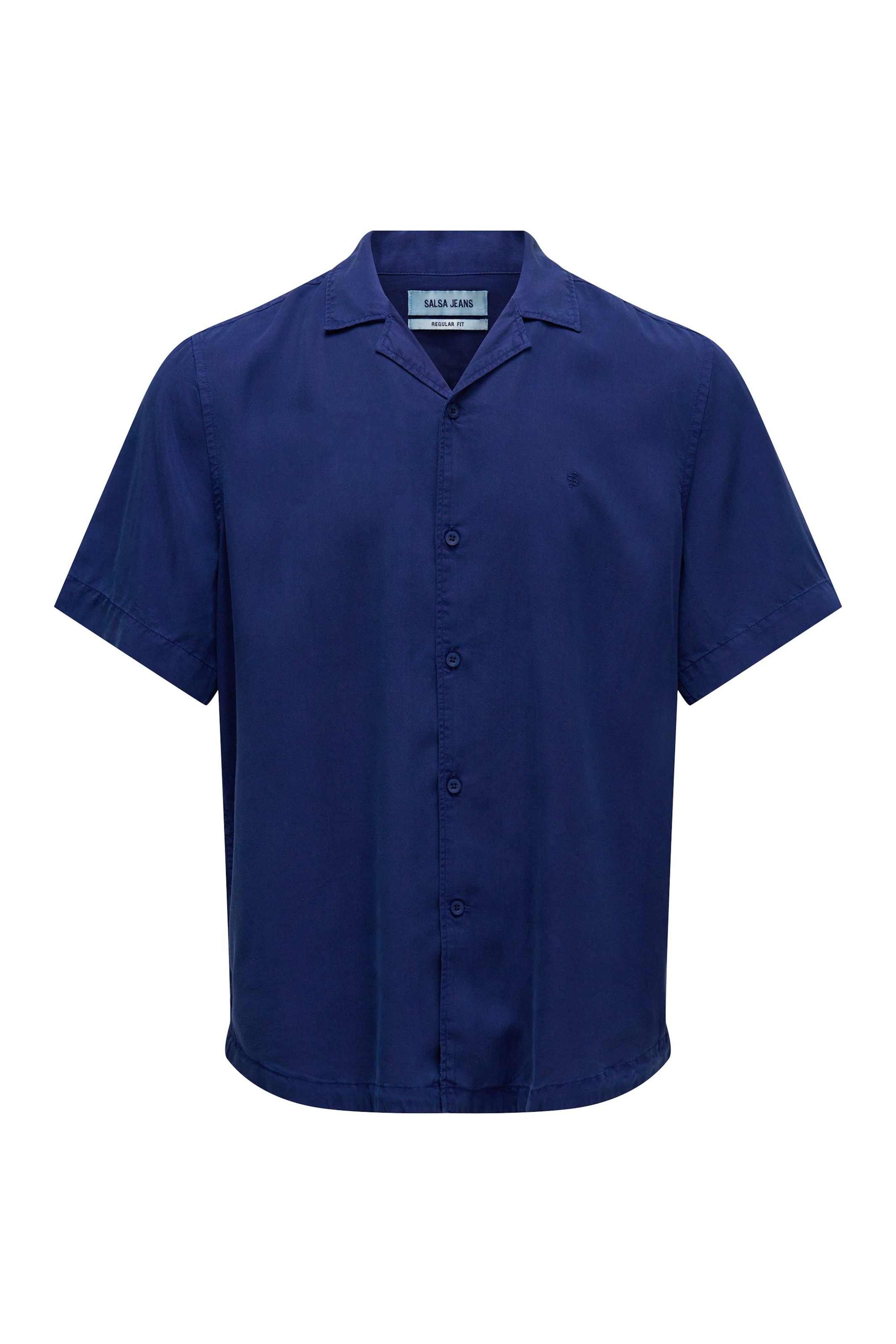 Salsa Jeans Button Up Shirt in Blue: front
