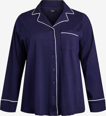 mėlyna Zizzi Pižaminiai marškinėliai 'TANJI': priekis