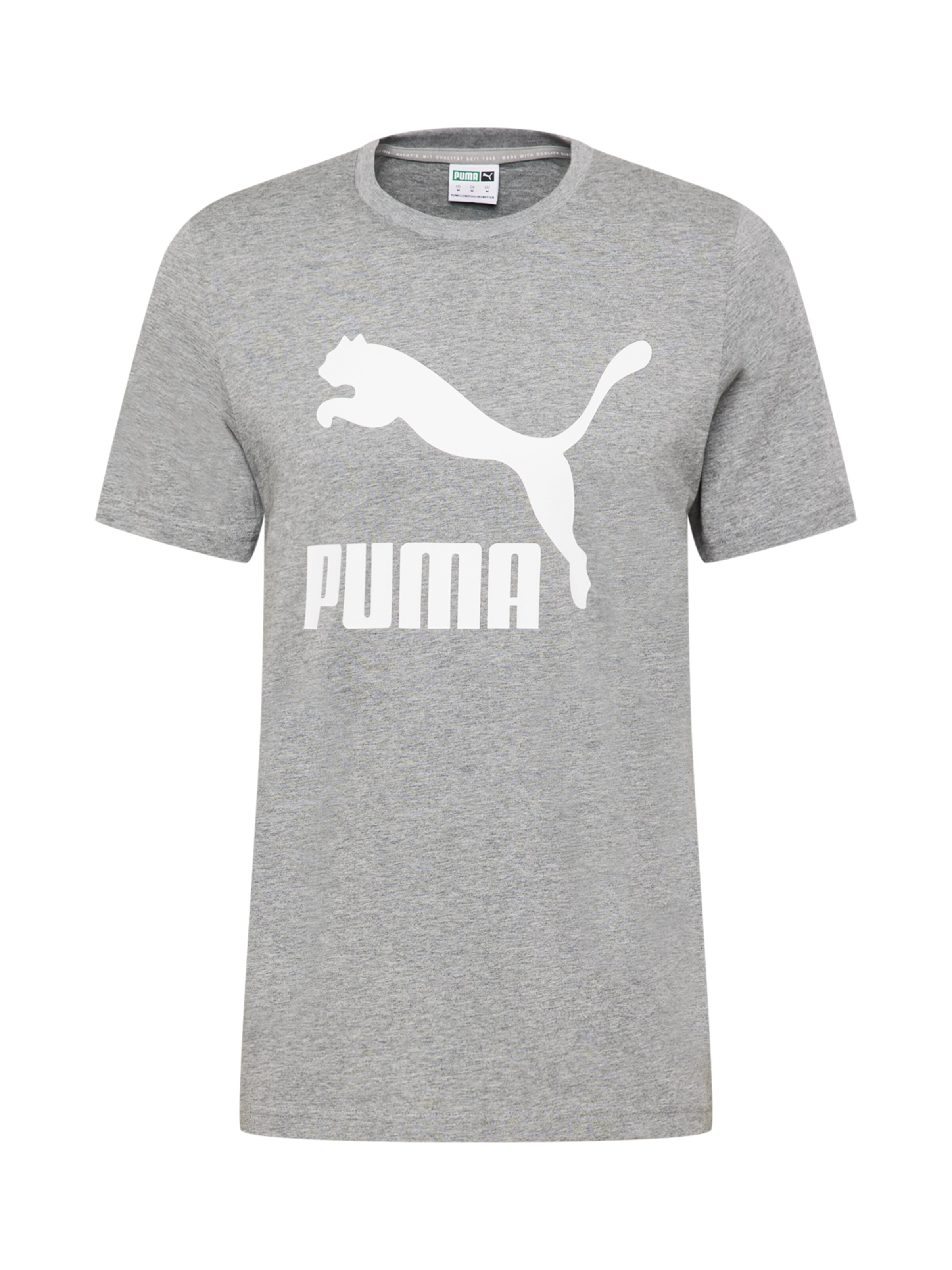 PUMA T-Shirt 'Classics' in Grau: Vorderseite