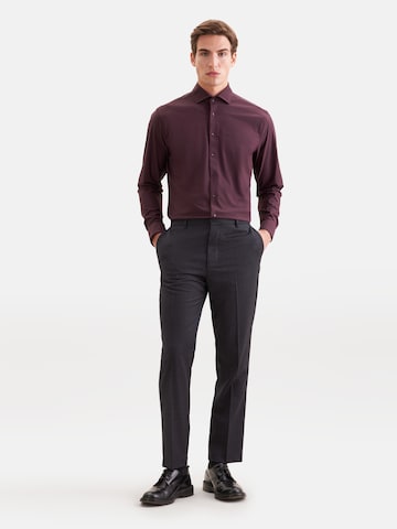 SEIDENSTICKER Slim Fit Businesshemd in Rot