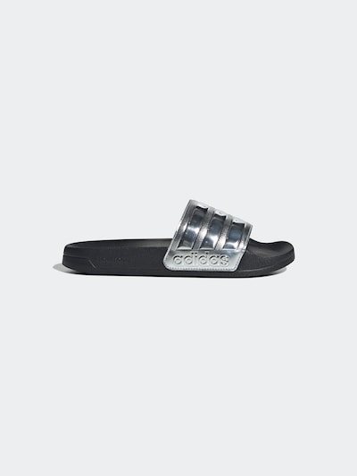 ADIDAS SPORTSWEAR Zapatos abiertos 'ADILETTE' en negro / plata, Vista del producto