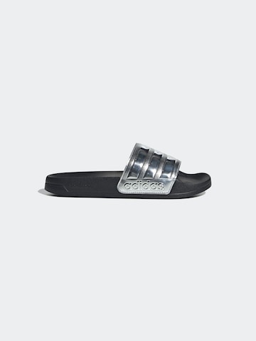 Mule 'ADILETTE' ADIDAS SPORTSWEAR en argent : devant