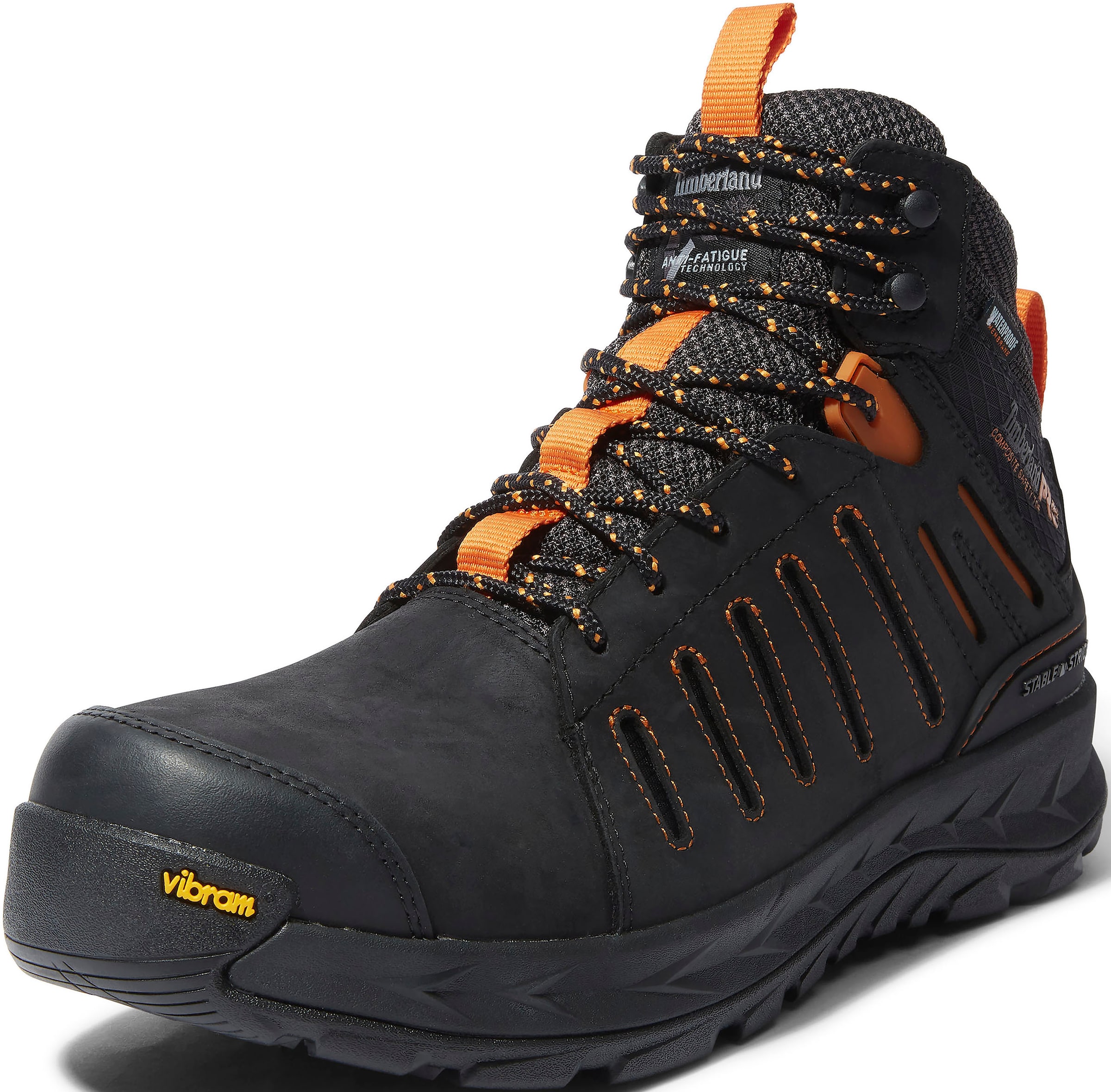 TIMBERLAND Schnürboots in Schwarz: Vorderseite