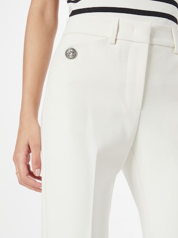 MAX&Co. Regular Pleated Pants 'BIGA' in White