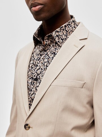 SELECTED HOMME Slim fit Blazer 'Liam' in Beige