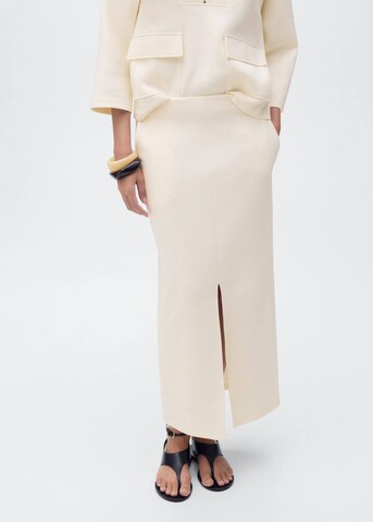 MANGO Skirt 'Johnny' in Beige: front
