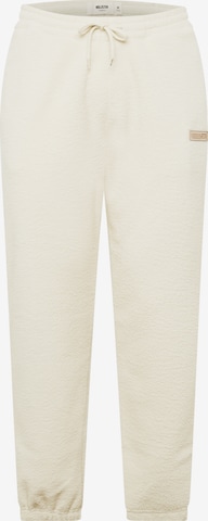 Effilé Pantalon HOLLISTER en blanc : devant