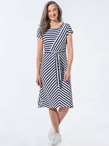 Goldner Sommerkleid in Weiß: Vorderseite