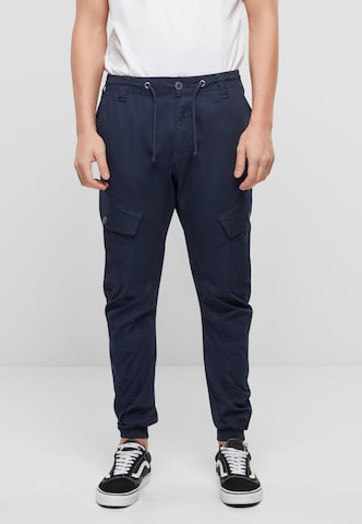 Brandit Tapered Cargo trousers 'Ray' in Blue: front