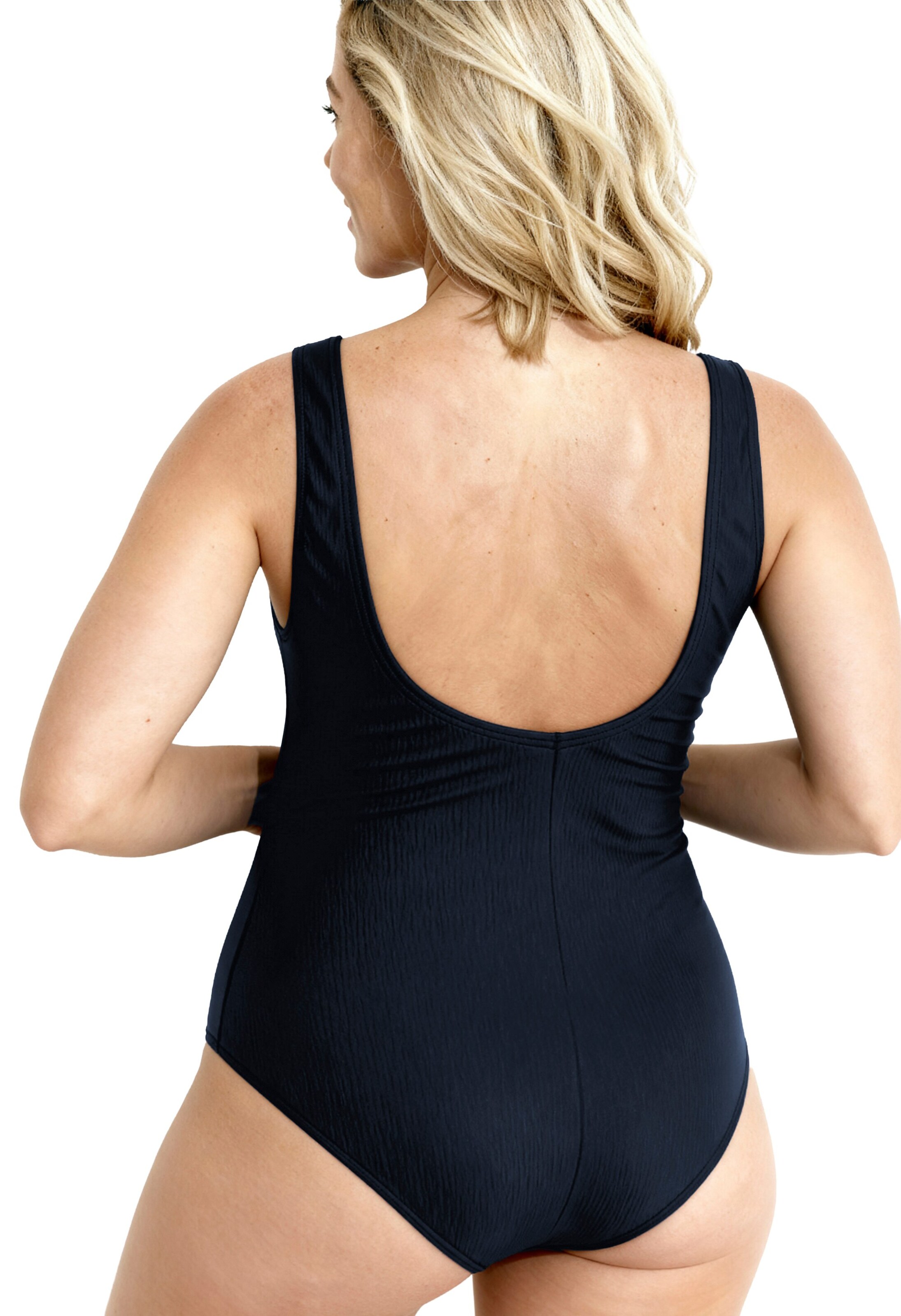 Ulla Popken Triangel Badpak in Blauw