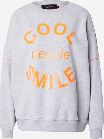 pilka miss goodlife Megztinis be užsegimo 'Cool People Smile': priekis
