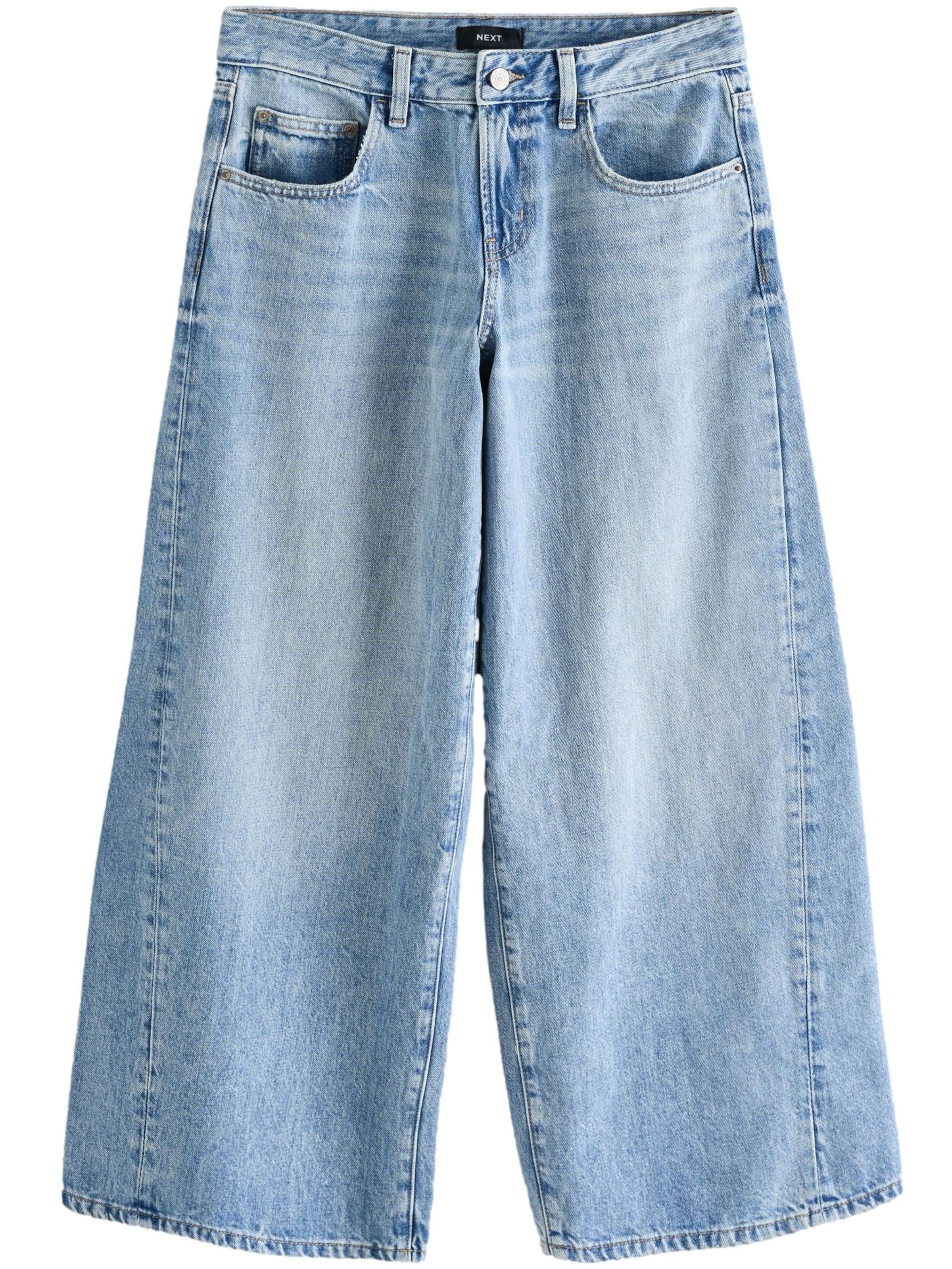 Next Zvonové kalhoty Džíny – modrá: přední strana