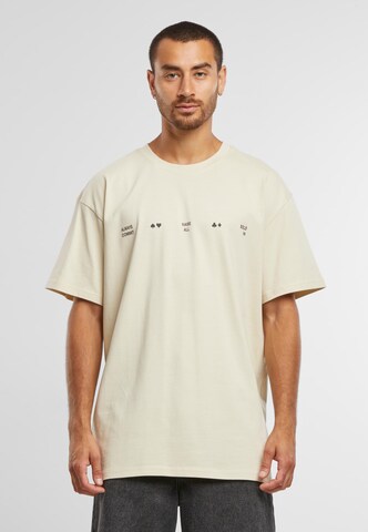 T-Shirt Mister Tee en beige : devant