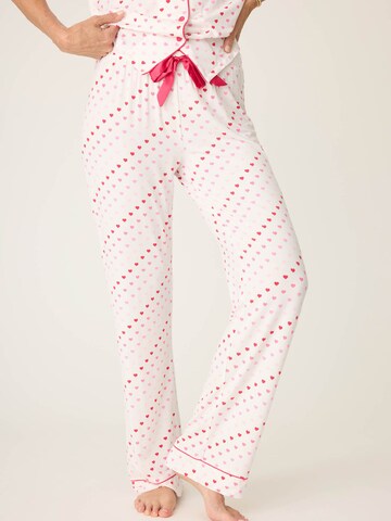 PJ Salvage Pyjamabroek ' Daily Dreams ' in Wit: voorkant