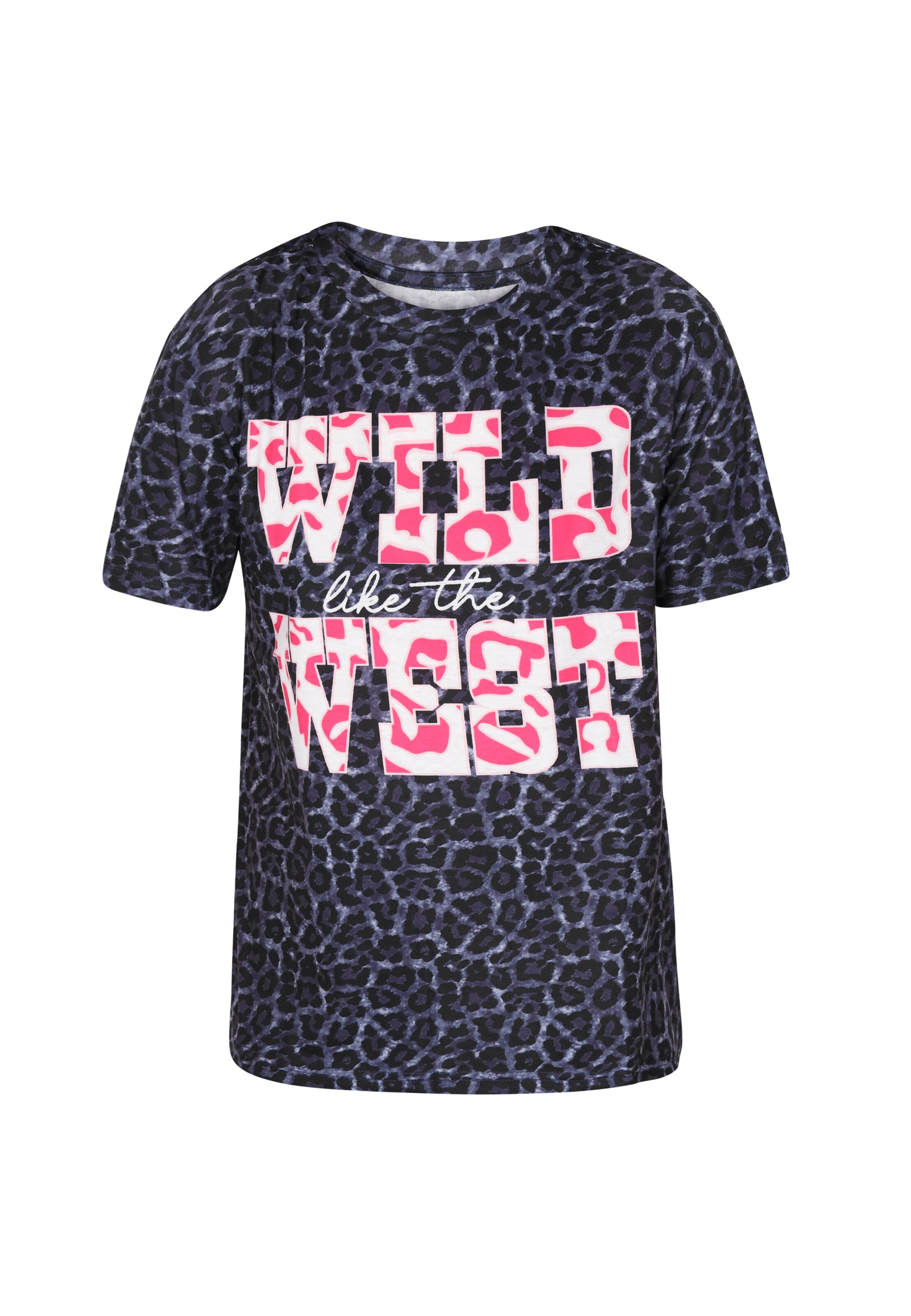 faina Camisa em cinzento basalto / rosa claro / preto / branco, Vista do artigo