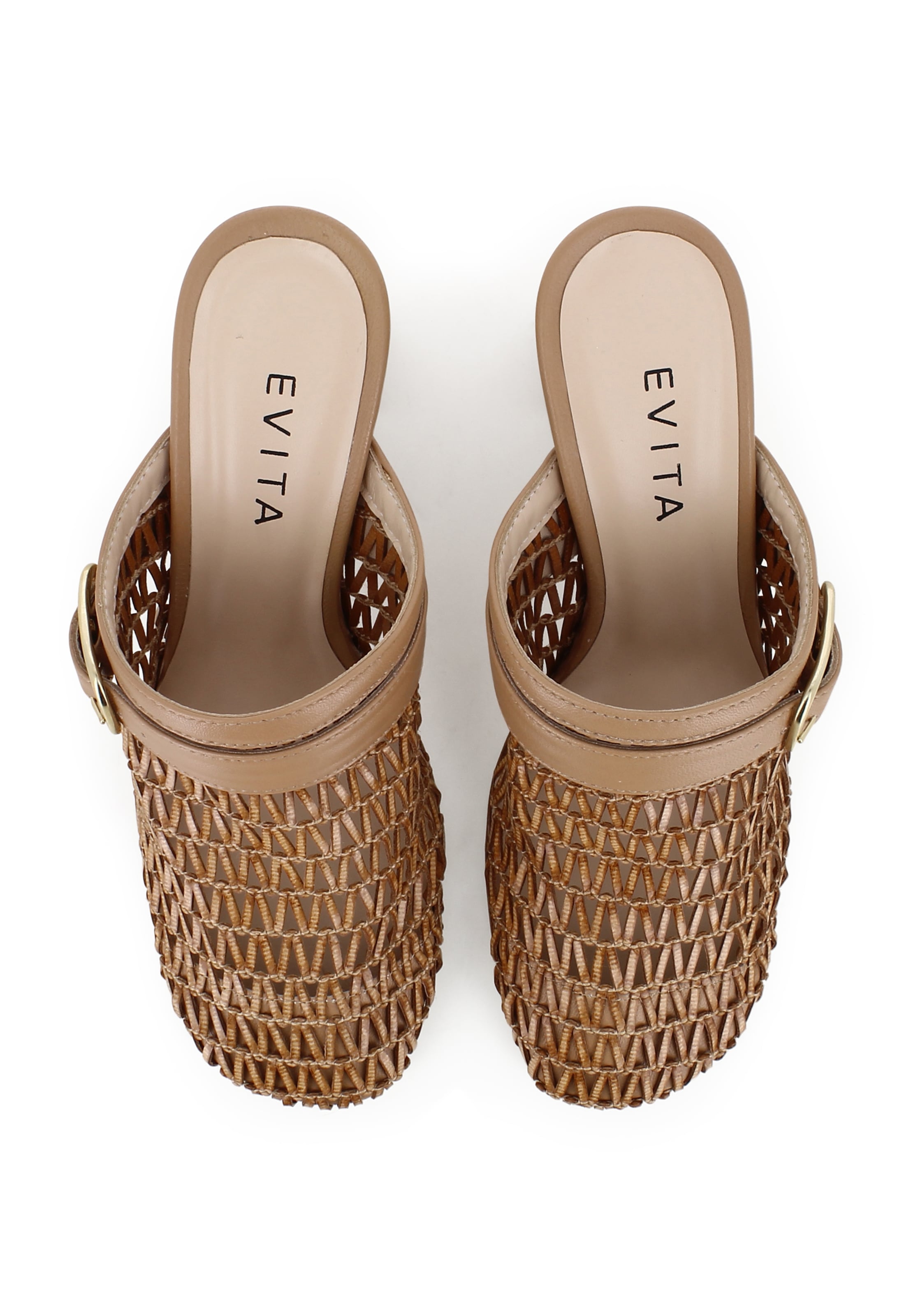 EVITA Clogs 'TABEA' in Bruin