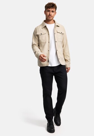 Coupe regular Chemise 'Finny' INDICODE JEANS en beige