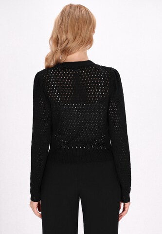 Usha Knit cardigan 'Fashion Look' in Black