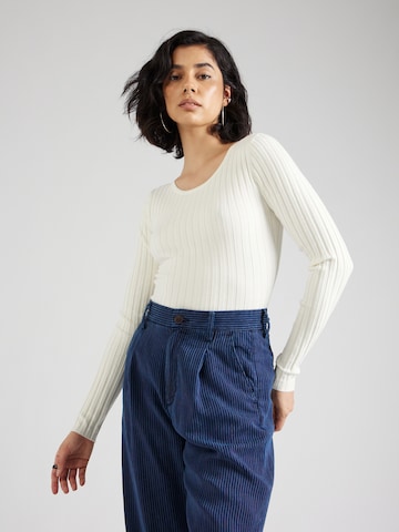 mbym - Pullover 'Trenna' em branco: frente