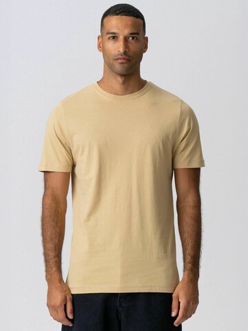 TEESHOPPEN Comfort Fit T-shirt ' Organic Basic ' in Beige: Vorderseite