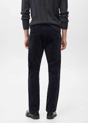 MANGO MAN Slim fit Pants 'Berdam' in Black