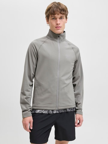 JACK & JONES Sweatjacke 'CNZ' in Grau: Vorderseite
