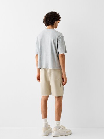 Bershka Loosefit Cargobyxa i beige