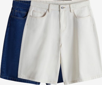 mėlyna The Set Platėjantis Džinsai 'Bermuda': priekis