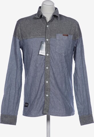 ROCAWEAR Button Up Shirt in M in Blue: front