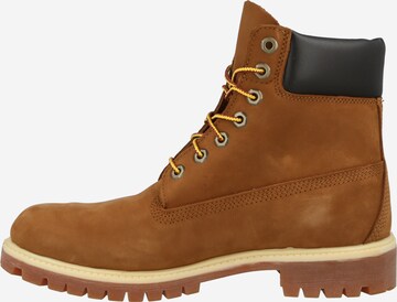 TIMBERLAND - Botas com atacadores '6IN Premium' em castanho