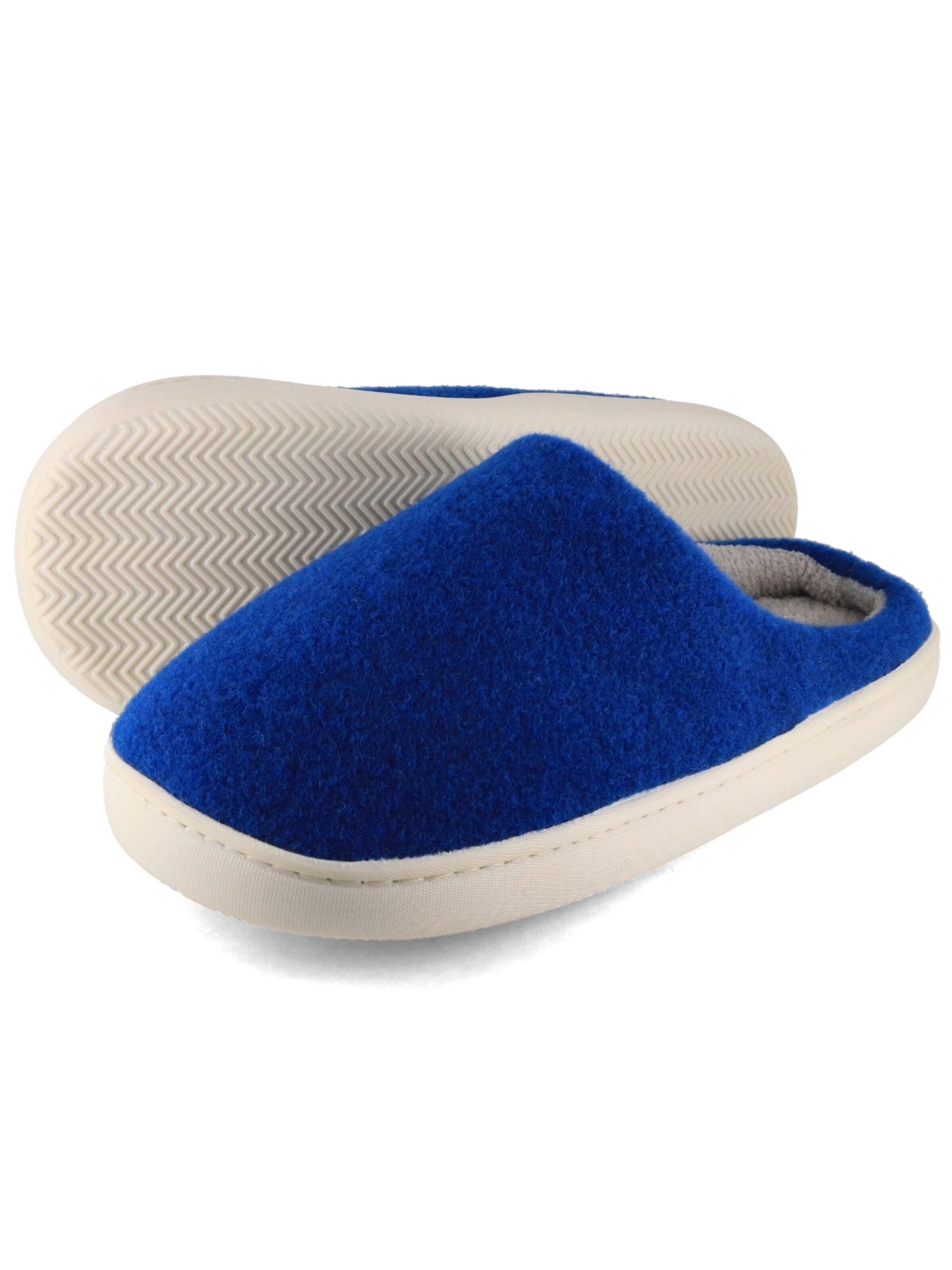 Fluffys Hausschuh 'Luxora Damen Hausschuhe, rosé'‌‌‌‌‌‌ in Blau