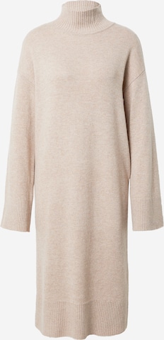 ESPRIT Knitted dress in Beige: front