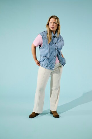 ONLY Carmakoma Wide Leg Hose in Beige