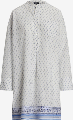 Chemise de nuit ' Breezy Blockprint ' Polo Ralph Lauren en bleu : devant