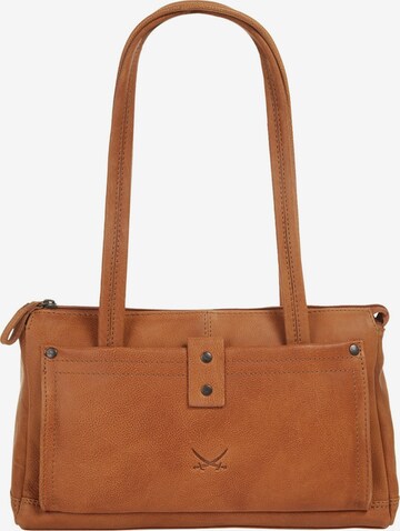 Sac à bandoulière SANSIBAR en marron : devant