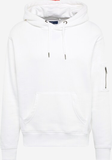 BLEND Sweatshirt i orangeröd / naturvit, Produktvy
