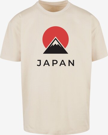 Merchcode Shirt 'Japan' in Beige: voorkant