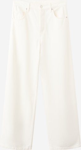 MANGO Baggy Cargofarkut 'ROWAN' värissä valkoinen: etupuoli