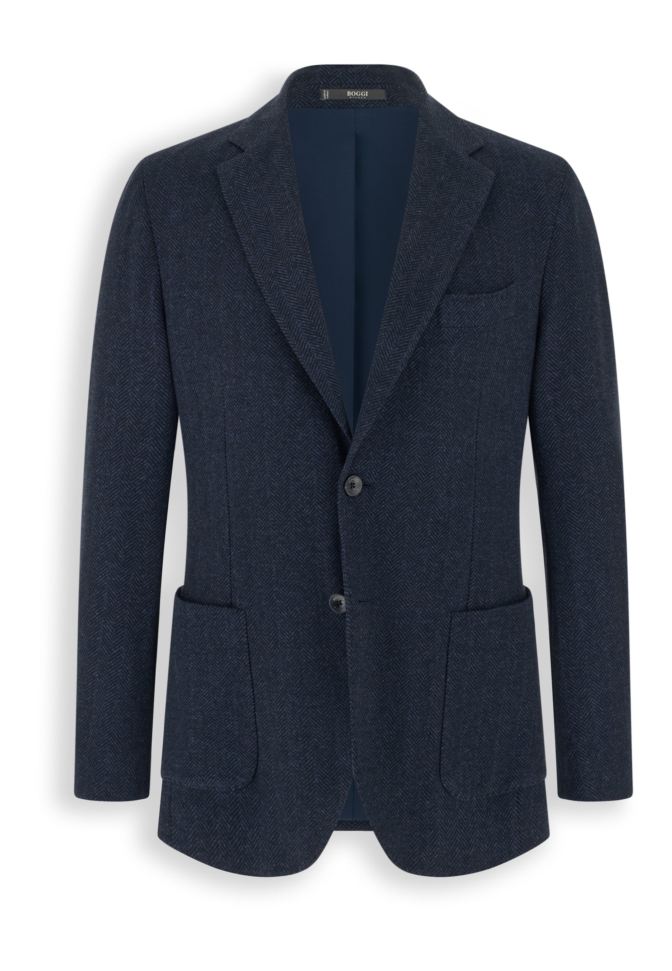 Boggi Milano Regular fit Colbert in Blauw: voorkant