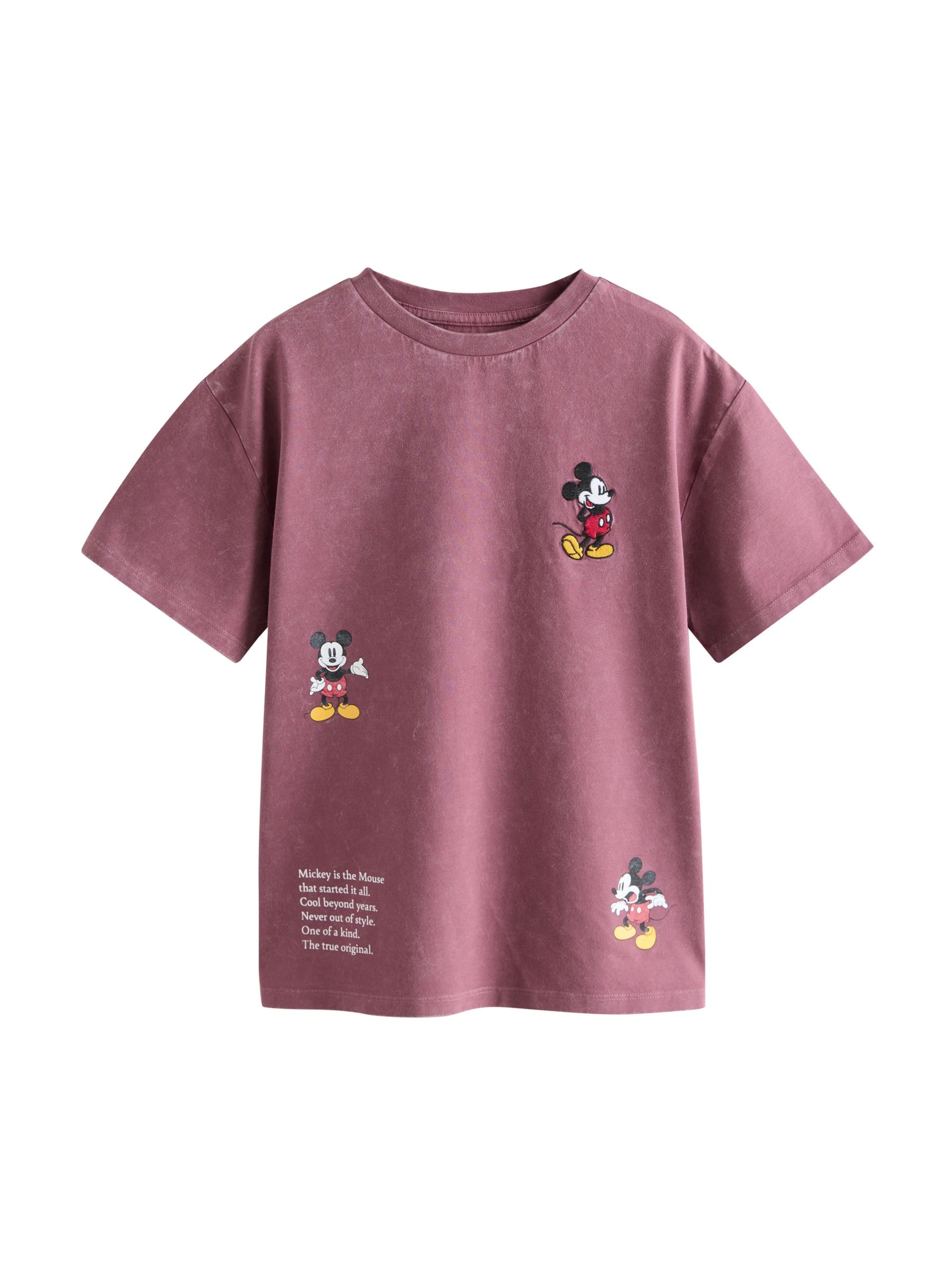 Next T-shirt 'Mickey Mouse' i röd: framsida