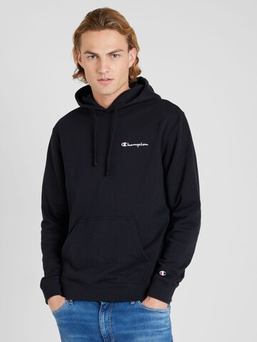 Champion Authentic Athletic Apparel Sweatshirt in Black: front